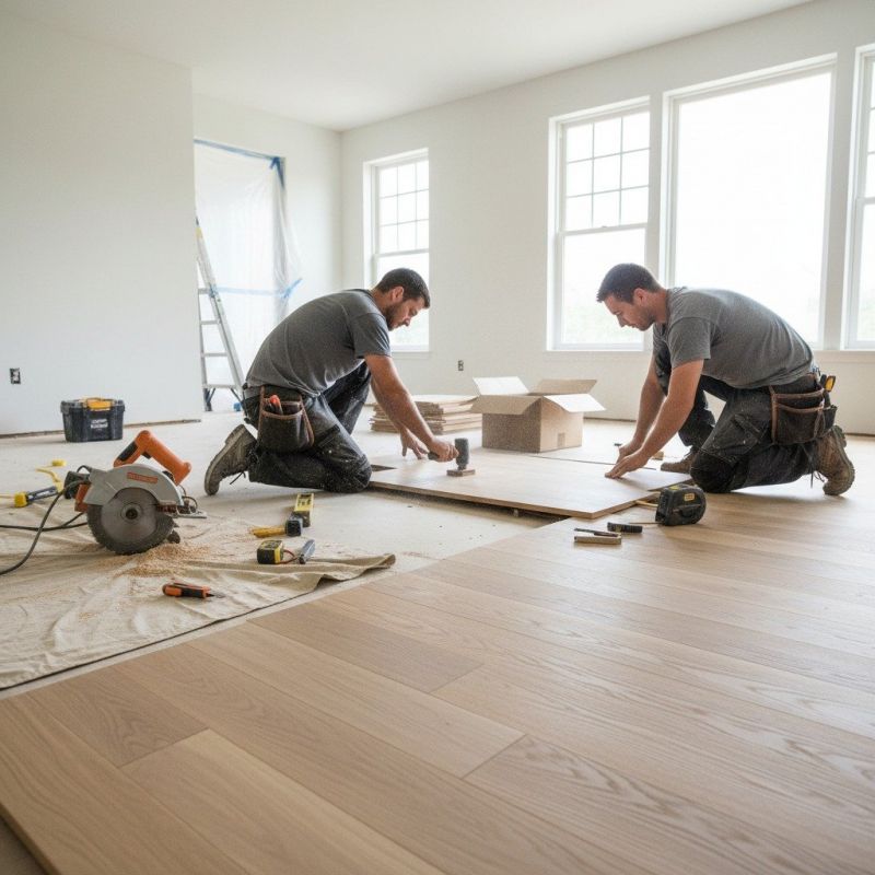 Hickory Floor Installation